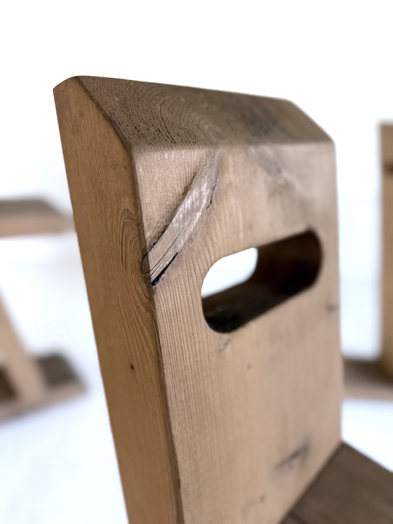 Image 1 of 4x tabourets de bar sculpturaux '80