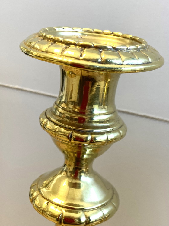 Image 1 of Antiek Paar Kandelaars Flambeaux Louis Philippe periode