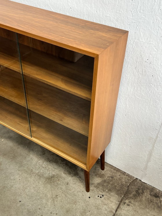 Image 1 of Vintage Wk Möbel Sideboard / Display Case, With Glass Sliding Doors. Germany 1970's
