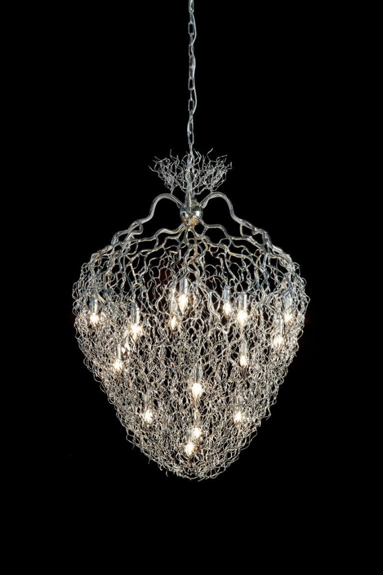 Image 1 of Hollywood Chandelier Conical WHITE - 16 lamps