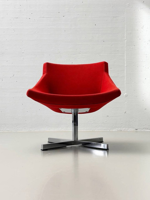 Fauteuil Bocu Par Jörg Boner Pour Team By Wellis En Rouge