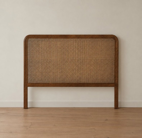 Letto completo 160x200 con testiera in rattan marrone in legno di frassino – Zara Home, Letti matrimoniali (photo 2 of 5)