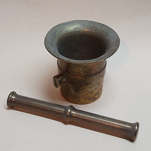 Antiker deutscher Apotheker Mörser und Stößel 1800