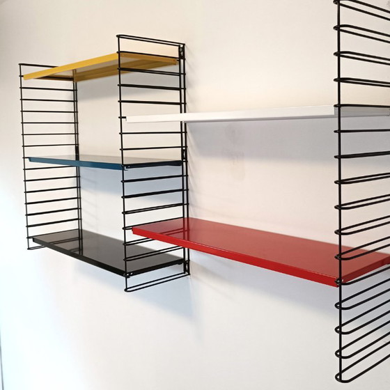 Tomado Wall Unit With Metal Shelves By A. Dekker – Shelving unit, Vintage (photo 4 of 7)
