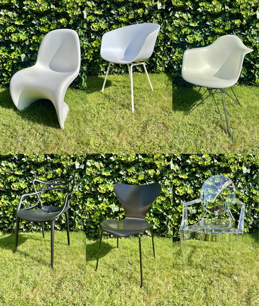 7x Design Classics With Org. Purchase receipt | Kartell, Vitra, Hay, Fritz Hansen