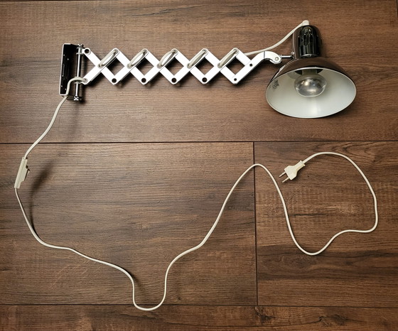 Image 1 of Vintage Ikea schaarlamp verchroomd jaren '80.