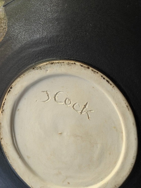 Unique Joop Cock Studio Pottery – Hand-Painted Sculptural Ceramic Vase Pot - Dutch Design Hand Made Ceramics (photo 2 of 15)