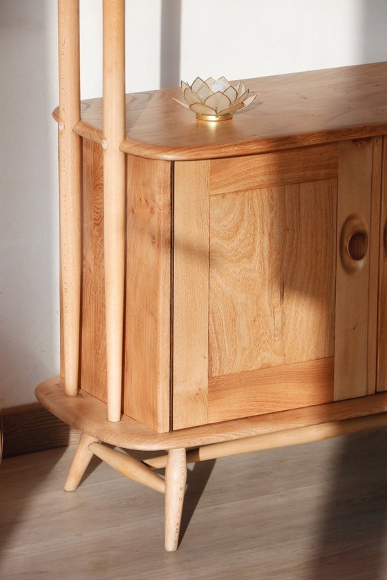 Image 1 of Bibliothèque / Séparateur de pièce Vintage - Modèle Windsor / Girafe - Ercol