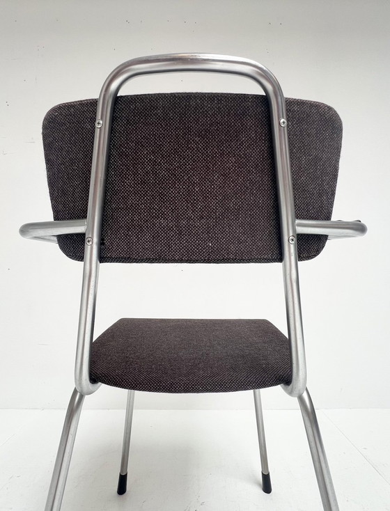 Image 1 of Ensemble de quatre chaises Gispen 115 d'origine hollandaise, 1960
