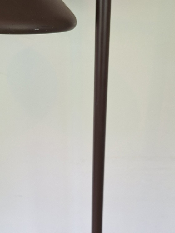 Image 1 of Elegante lampada da terra vintage color marrone cioccolato