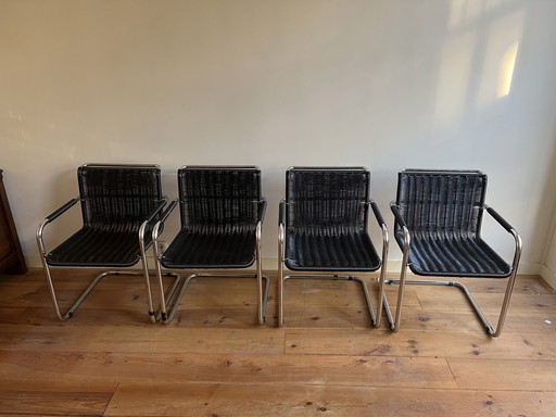 4x Chaises de salle à manger vintage Tecta D41 Freischwinger