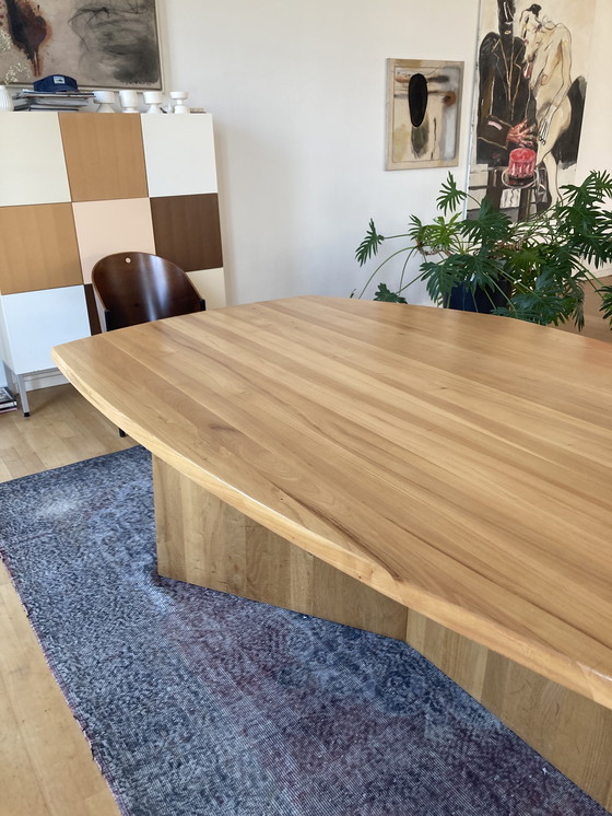 Image 1 of Grande table design en chêne massif - Faas van Dijk - Ozenfant - Linteloo