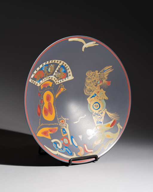 Piatto da portata in porcellana artistica "Liguria" Gilbert Portanier Rosenthal