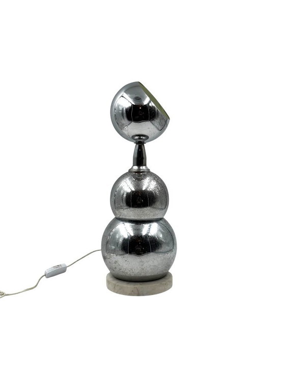 Image 1 of Space age chrome table Lamp, France 1970s
