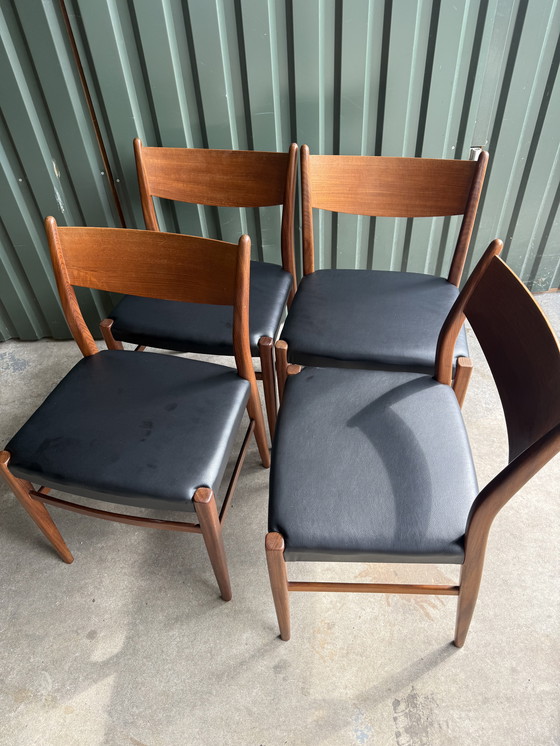 Image 1 of 4 Pastoe Teak Eetkamerstoelen SA10 Cees Braakman