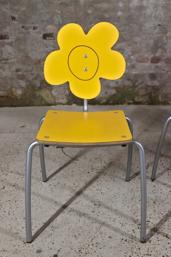 Image 1 of Agatha Ruiz de la Prada – “Agatha Infantil” Children’s Table and Chairs – Set of 4 – Amat-3 – Spain – 1990s
