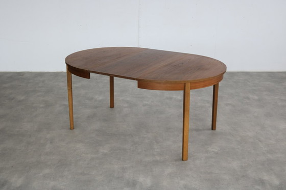 Image 1 of vintage ronde verlengbare eettafel 