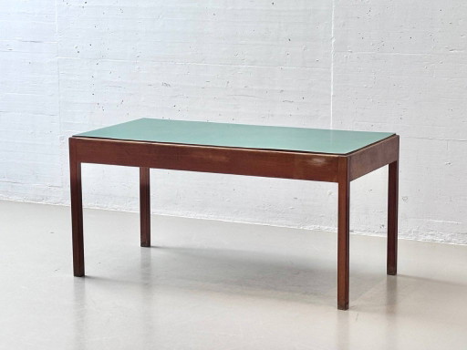 Mid-century dining table with green Formica top, 1960s