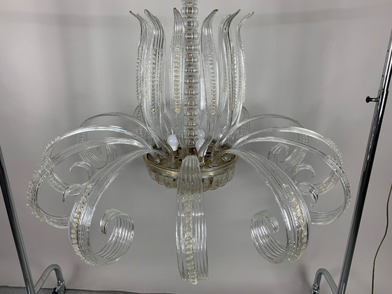 Image 1 of Seguso Vetri d'arte Kronleuchter 1940er Jahre