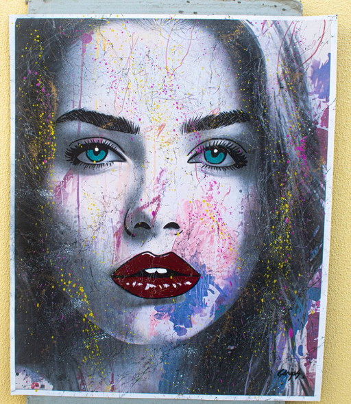 Gongas - Shine Girl - Artist Canvas – schilderijen tekeningen (photo 2 of 12)