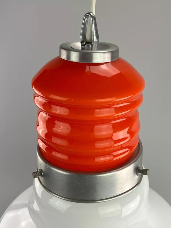 Image 1 of Lampada da soffitto in vetro di Murano "Bulb" anni '60 e '70, Italia, era spaziale