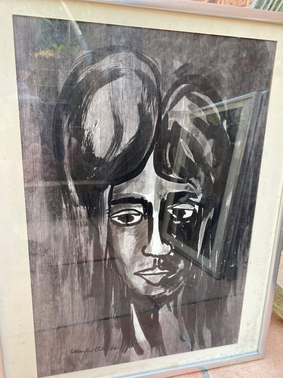 Image 1 of Manfred Kütz engraving, 1970s