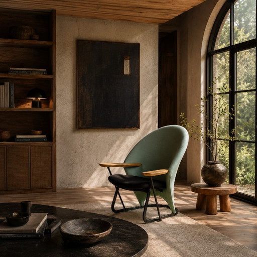 Fauteuil lounge de Floris Van Den Broecke pour Artifort, Pays-Bas 1980
