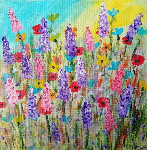 Petit tableau de fleurs sauvages