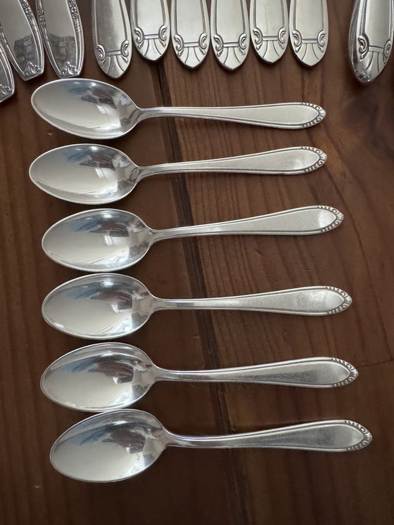 Image 1 of Cubiertos bañados en plata, 32 piezas, Solingen y Wellner Silber