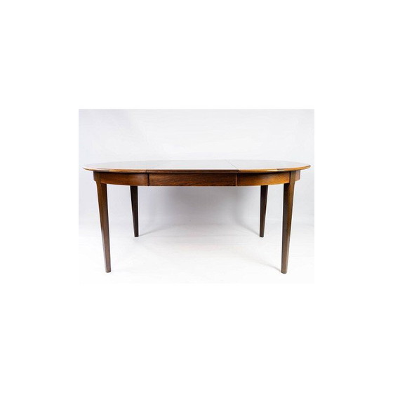 Image 1 of Vintage rosewood dining table with two extension plates, Denmark 1960