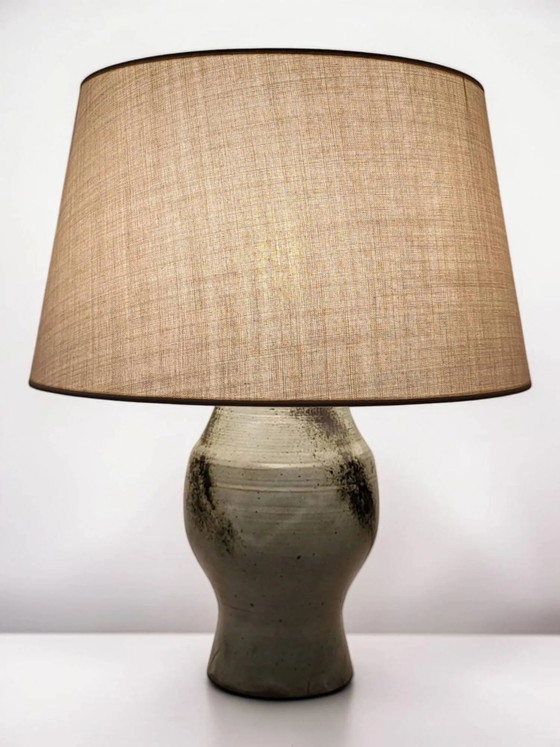 Steingutlampe signiert Chantal und Thierry Robert 1960er Jahre – Tischlampen, Porcelain (photo 11 of 11)