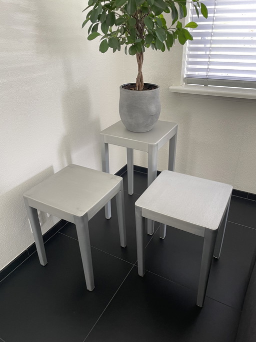 Emeco three side tables
