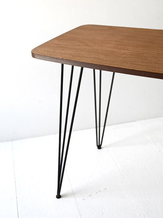 Image 1 of 1950s Vintage Formica and Metal Side Table