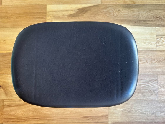 Image 1 of 4x Sgabello da bar Muuto Fiber Tube 65 cm in pelle nera