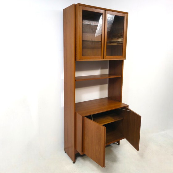 Image 1 of Vintage teak modular cabinet 1960s mid-century design