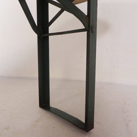 Image 1 of Klappbank, Klappbank für die Terrasse, 215 cm lang, 1960er Jahre