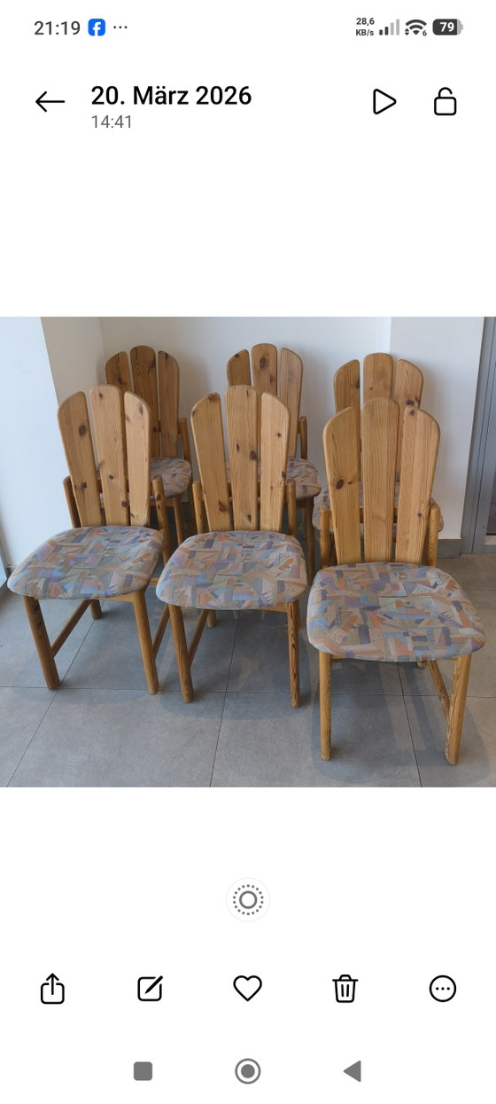 Lot de 6 chaises de salle à manger danoises en bois – Wood (photo 3 of 5)