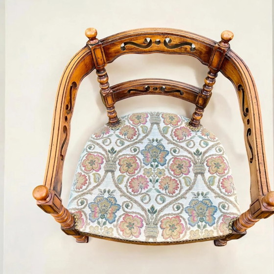 Original Giorgetti Gallery Armchair, 1975 – Wood, Textile (photo 5 of 9)