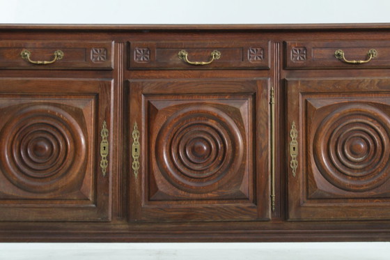 Image 1 of Vintage Brutalist Dudouyt sideboard, 1950s