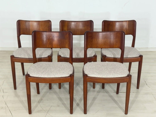 5x Henning Kjarnulf Teak Stühle Esszimmerstühle Stuhl Esszimmerstuhl Vintage