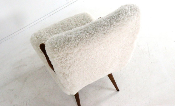 Image 1 of Fauteuil vintage 'Cuddle' recouvert de tissu