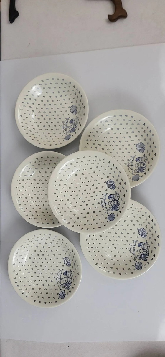 6 Sarreguemines earthenware plates – Crockery, Porcelain (photo 2 of 5)
