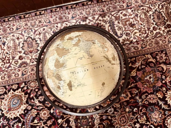 Globe sur pied, Objets déco, Bronze, Bois, Beige (photo 5 sur 7)