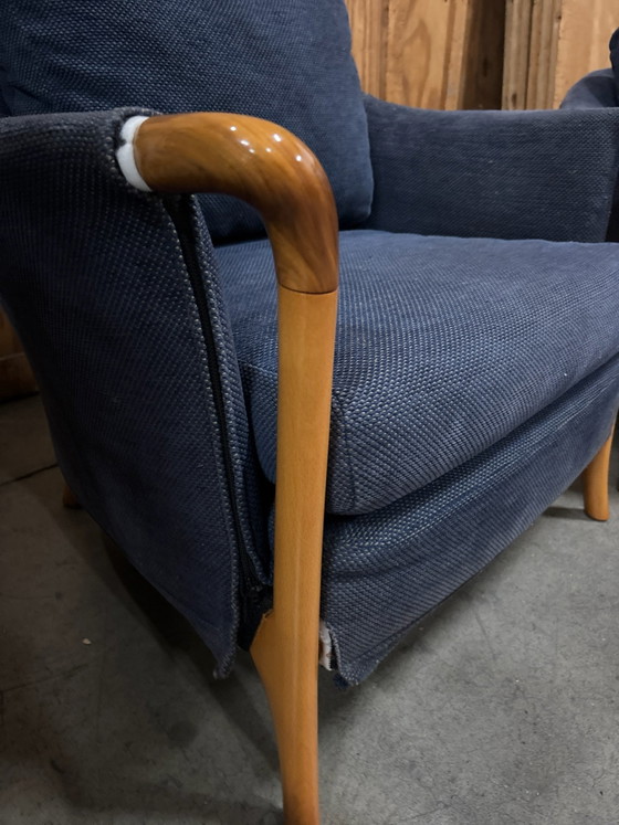 2 stuks Giorgt Progetti fauteuils – Giorgetti, Metaal, Textiel (photo 4 of 5)