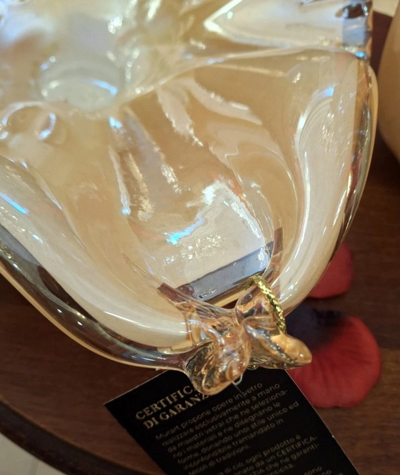 Image 1 of Jarrón y centro de mesa de cristal de Murano