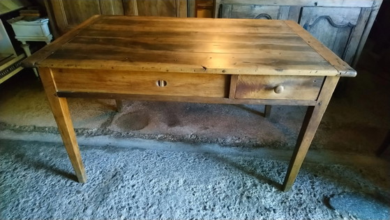 Bresse boerderijtafel in walnoot – Eettafels, Vintage (photo 13 of 16)