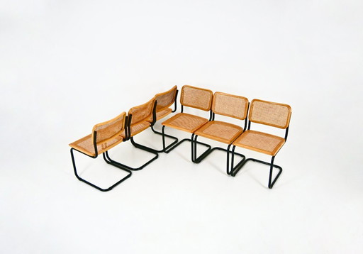 Eetkamerstoelen stijl B32 van Marcel Breuer, set van 6