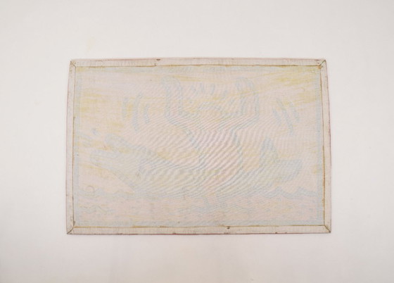 Image 1 of Tapis vintage « Dolphin Ride » conçu par Keith Haring, années 1990