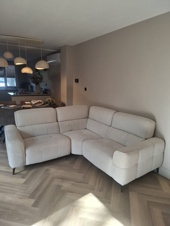 Mancini Ecksofa in beigem Stoff – Mancini vicenza Italië, Metall (photo 5 of 6)