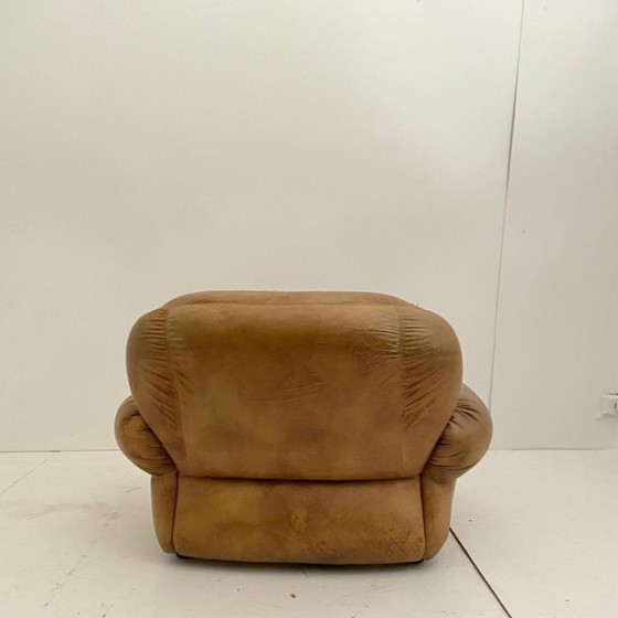 Image 1 of Coppia di poltrone vintage in pelle Sapporo di Mobil Girgi, Italia, anni '70